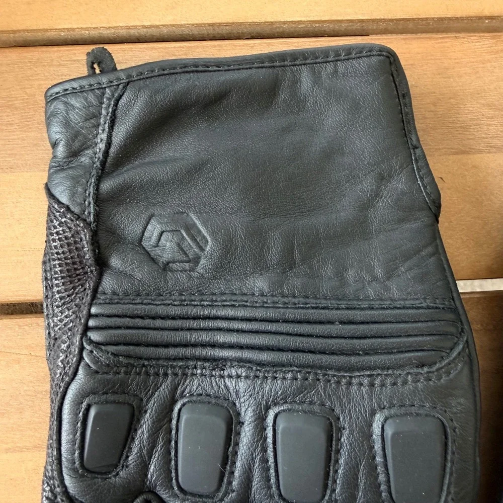 REAX Tasker Leather Motorcycle Gloves Black Goatskin Size 48 Mens Womens